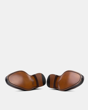 Alex Tobacco Wingtip Derby Shoe - 722