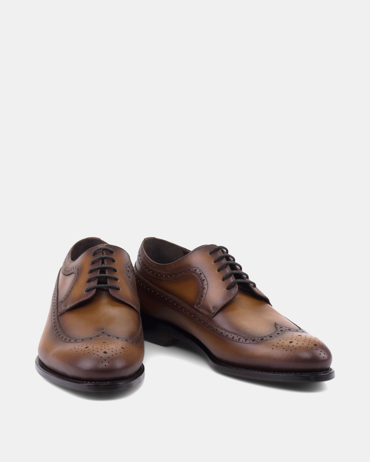 [SALE] - Alex Cognac Calf Wingtip Derby - 675