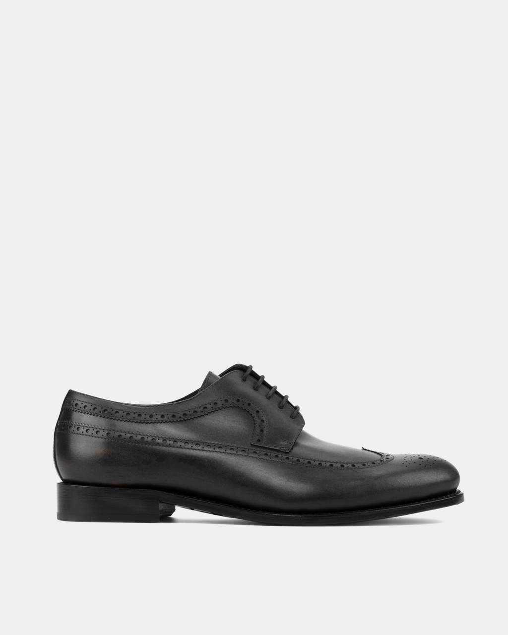 Alex Black Calf Wingtip Derby - 675