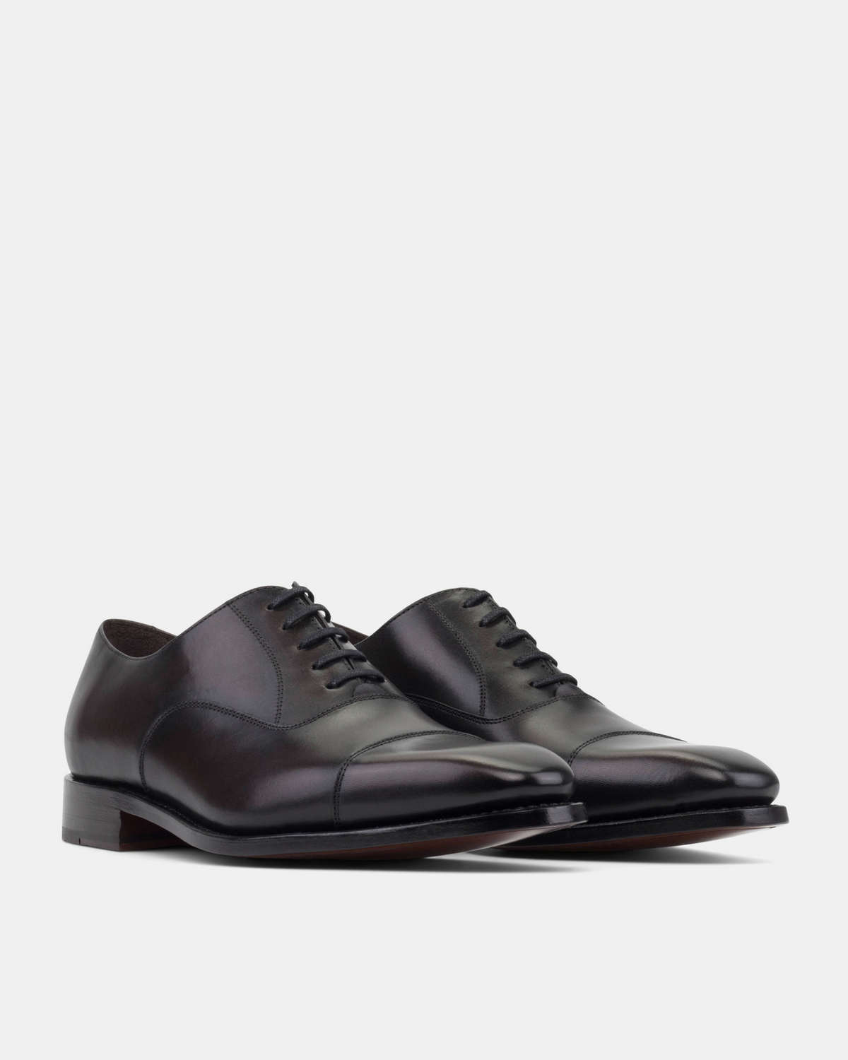Ashford Black Cap Toe Oxford - 722