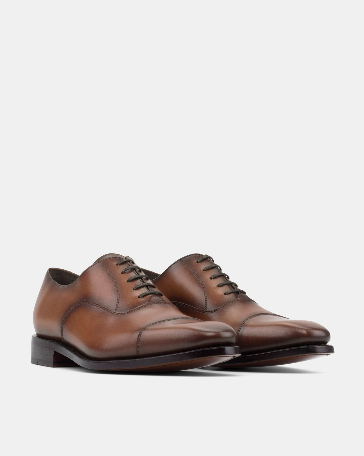 Ashford Cognac Cap Toe Oxford