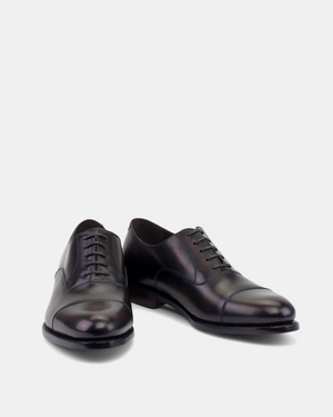 Ashford Dark Brown Cap Toe Oxford with Half-Rubber Soles - 675