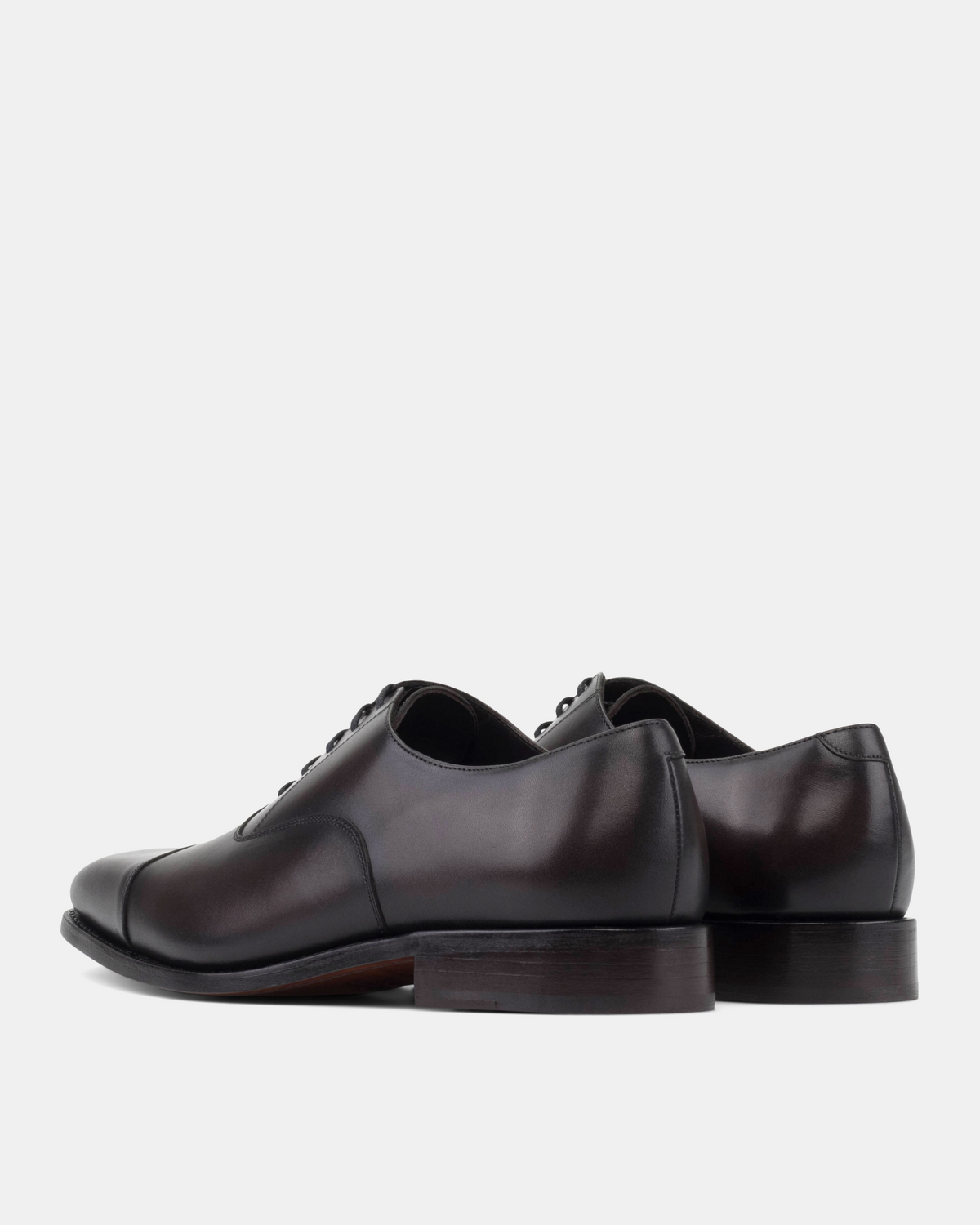 Men's Dark Brown Leather Oxford Dress Shoes | Ashford 722 Half-Rubber Sole