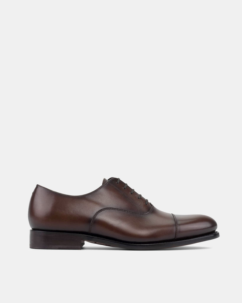 Men's Brown Leather Cap Toe Oxford Dress Shoes | Ashford 675