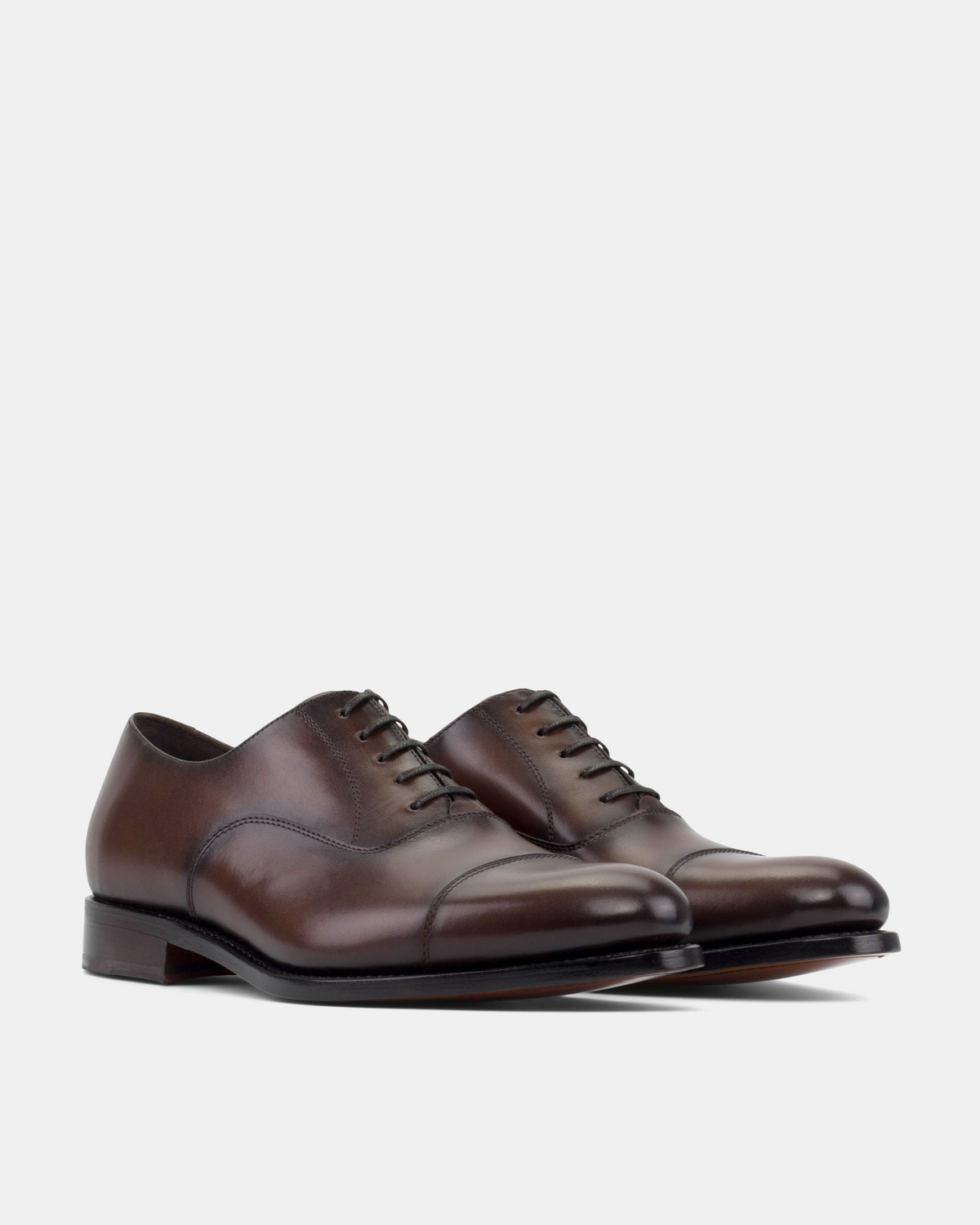 Men's Brown Leather Cap Toe Oxford Dress Shoes | Ashford 675