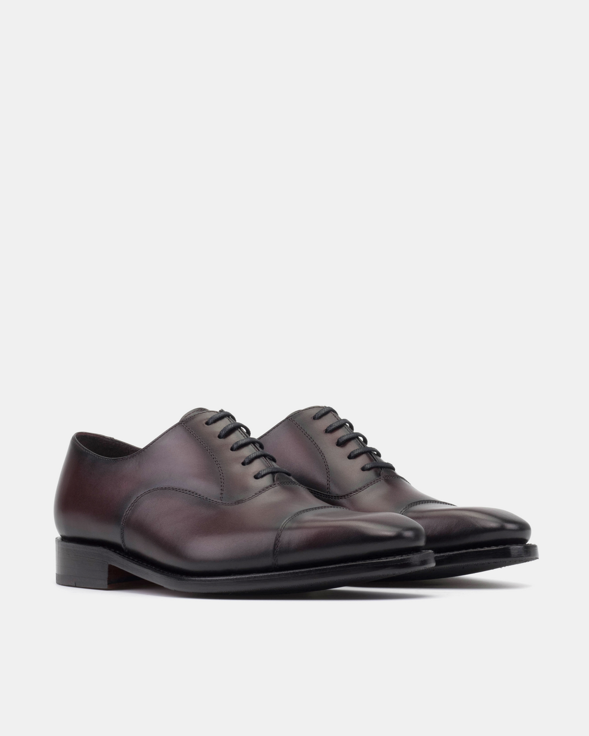 [SALE] - Ashford Oxblood Cap Toe Oxford with Half-Rubber Soles - 722