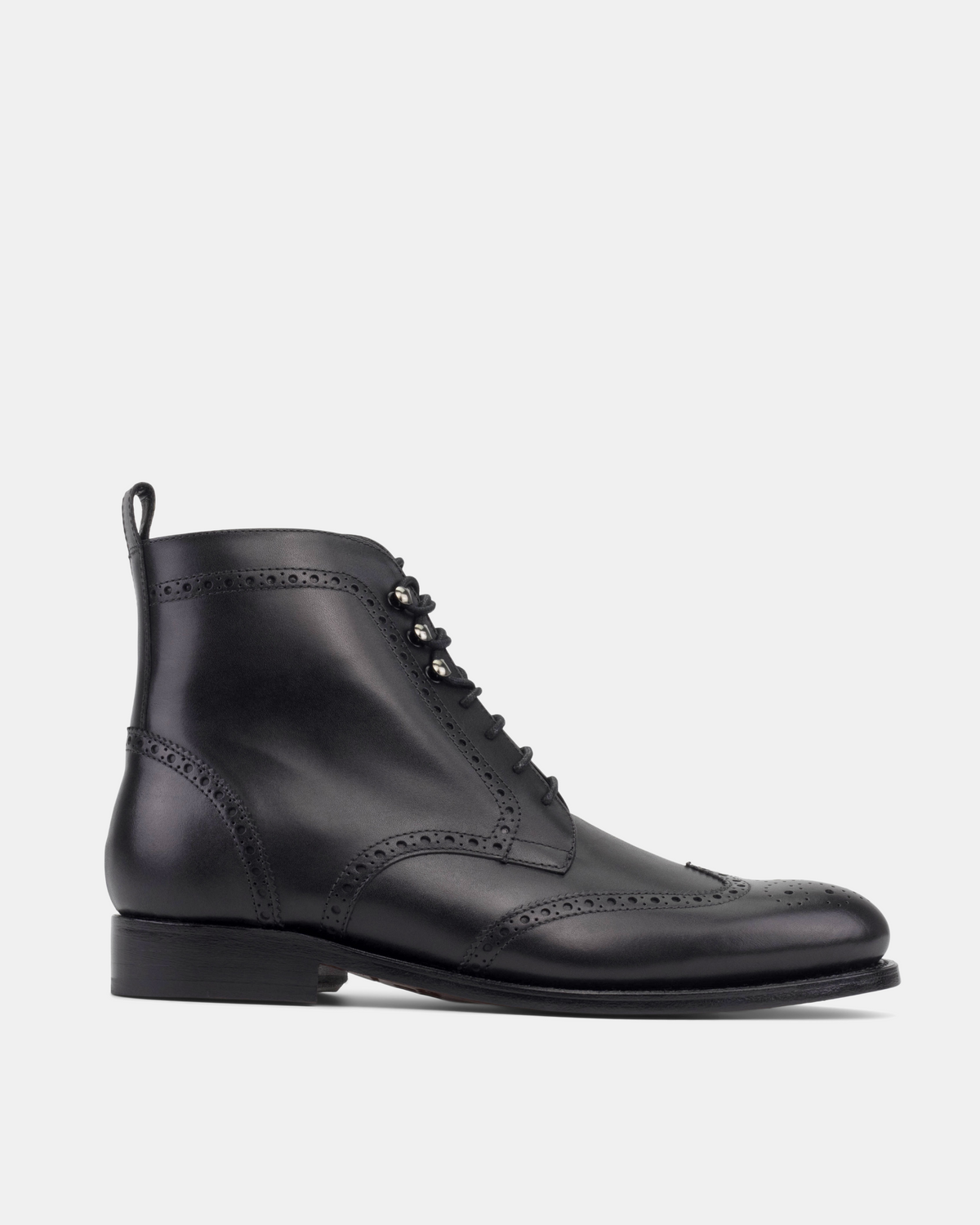 John Black Wingtip Brogue Boot - 675