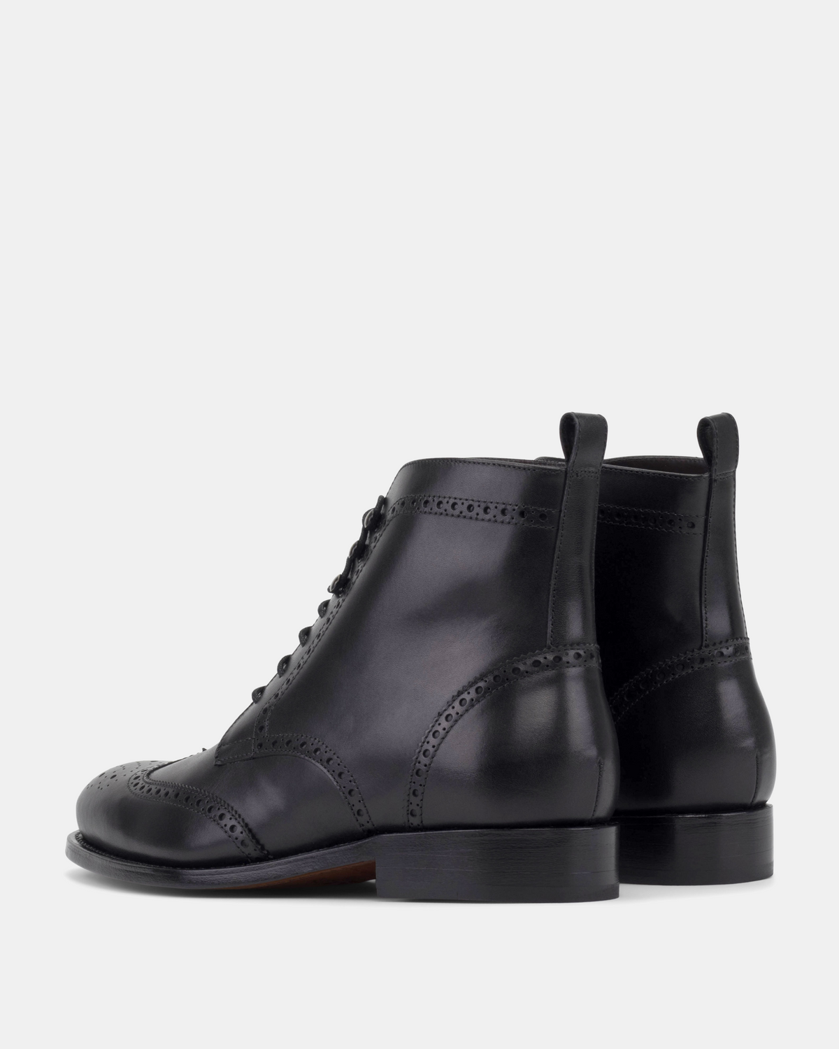 John Black Wingtip Brogue Boot - 675