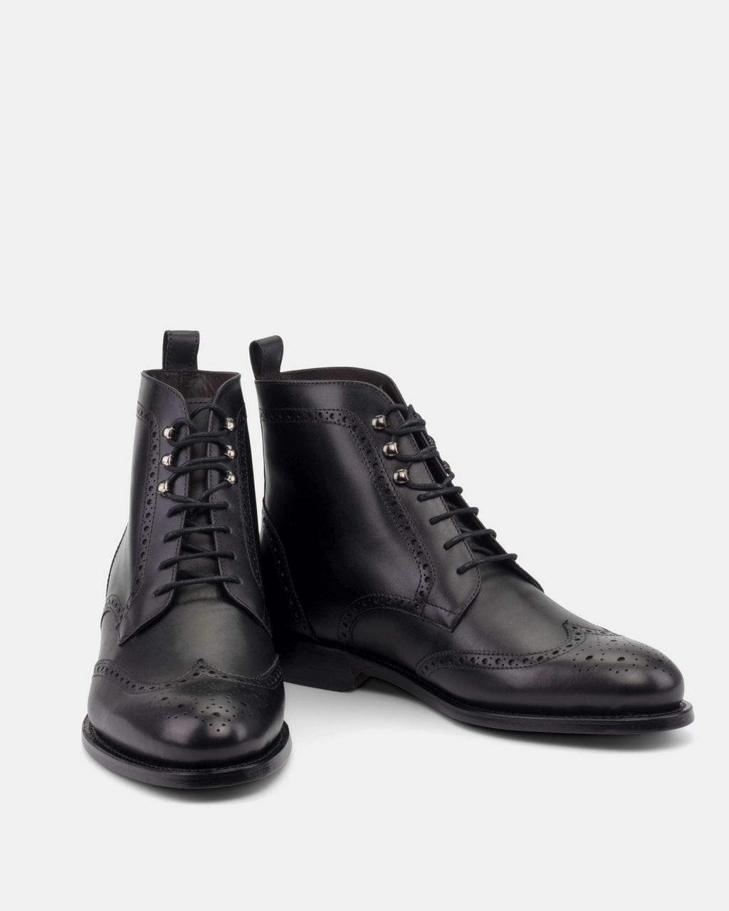John Black Wingtip Brogue Boot - 675