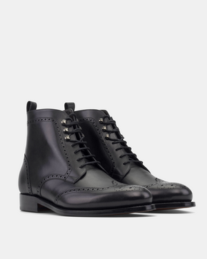 John Black Wingtip Brogue Boot - 675