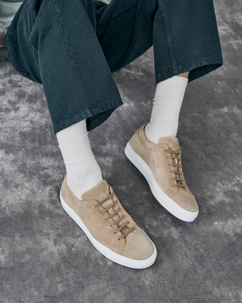 Beige Suede Dress Sneaker 5 UK / 6 US Beige Suede Dress Sneaker 5 UK / 6 US