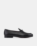 [SALE] - Black Full-Grain Belgian Loafer with Bow