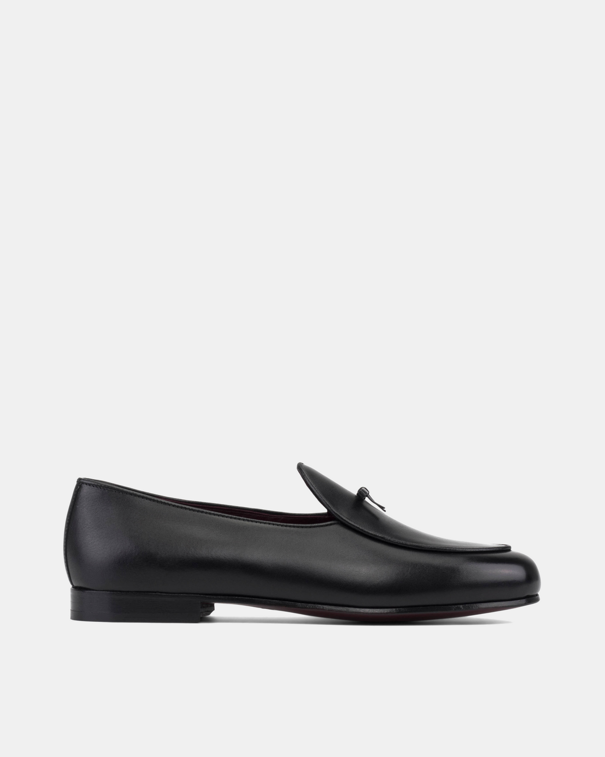 Black Full-Grain Belgian Loafer with Bow 10 UK / 11 US