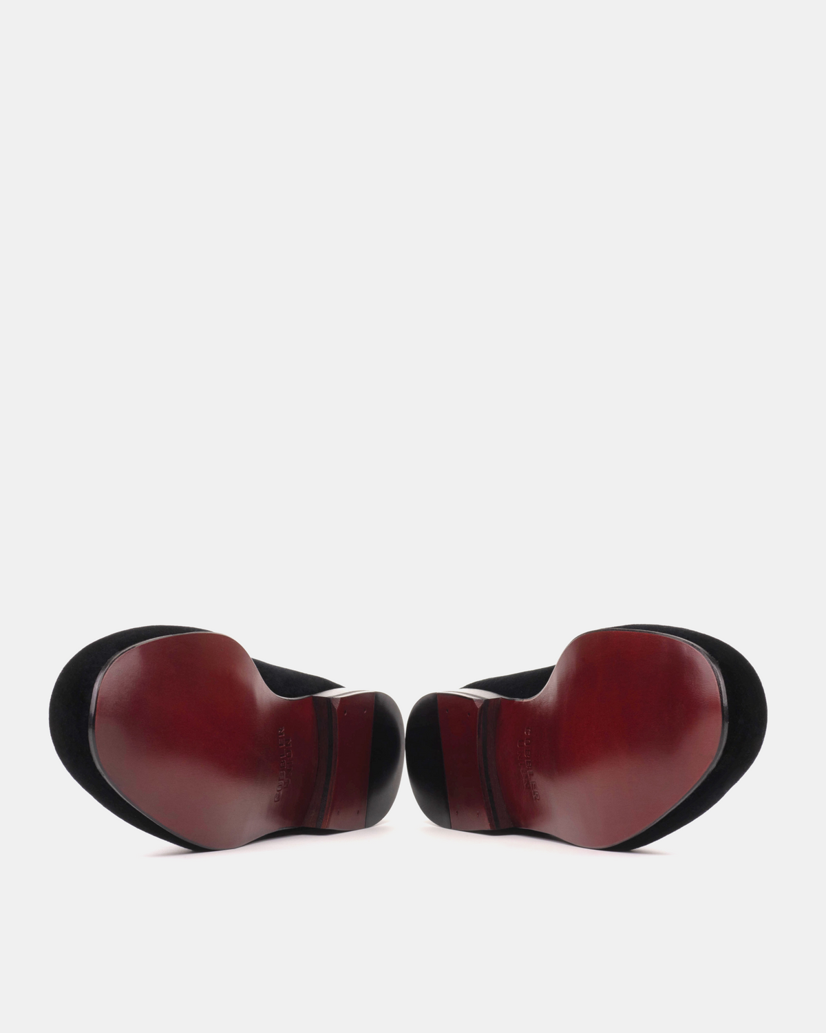 Black Velvet Belgian Loafer with Bow