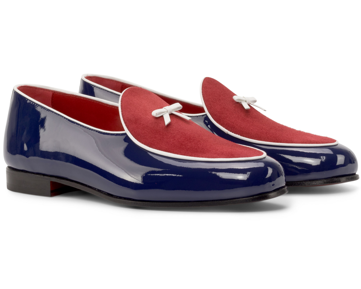 Belgian Loafer Blue Patent