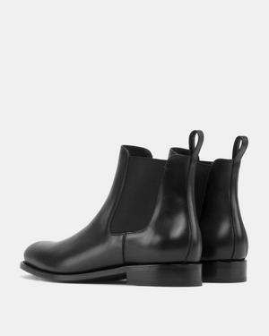 Bennett Black Chelsea Boot with Half-Rubber Soles - 675