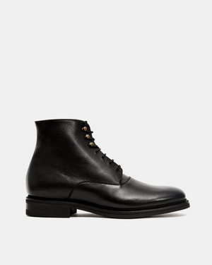 Black Plain Toe Boot