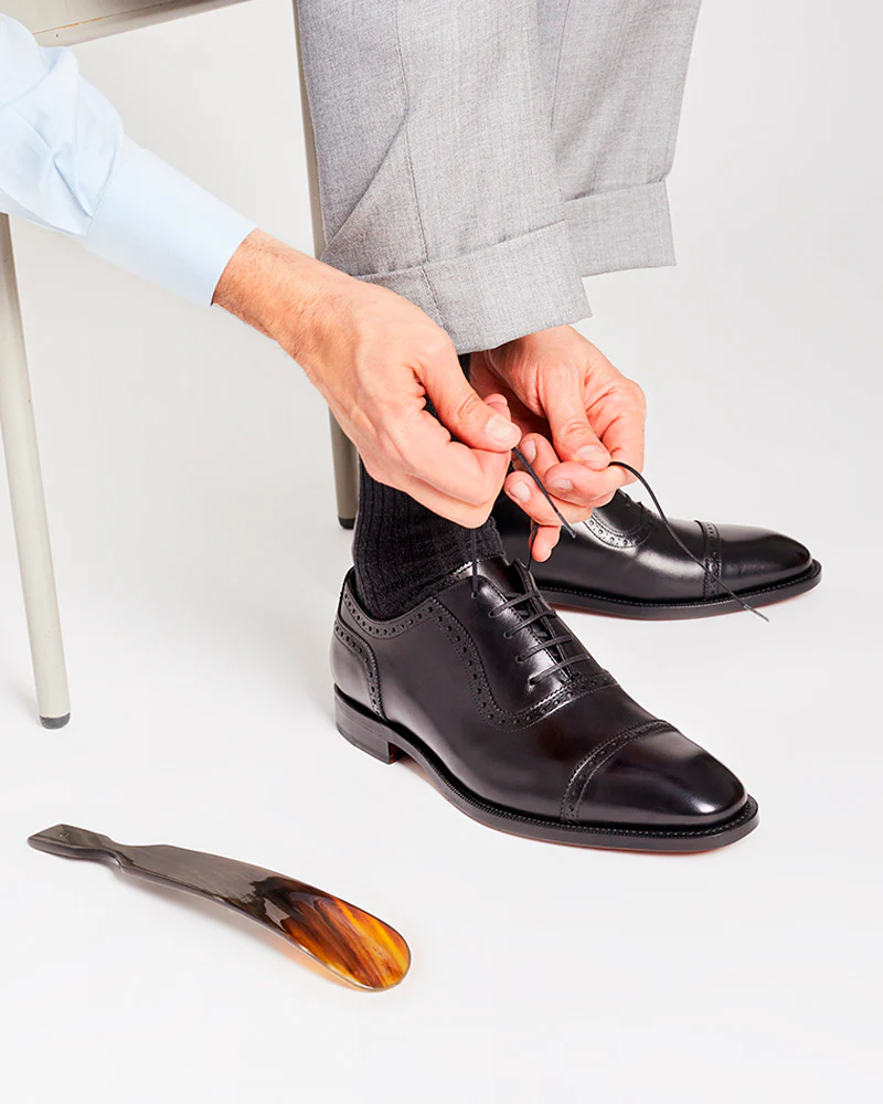 [SALE] - Black Brogue Oxford Dress Shoe
