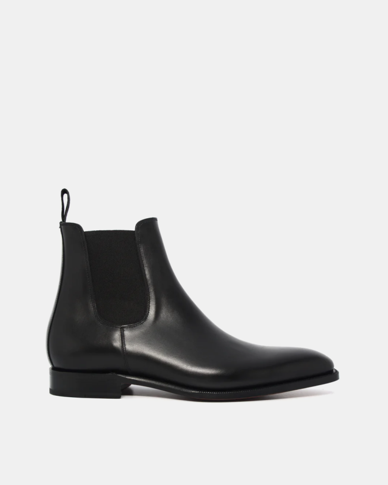Black Calf Leather Chelsea Boot - Cobbler Union