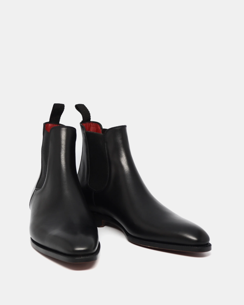 Leather chelsea discount boots mens black