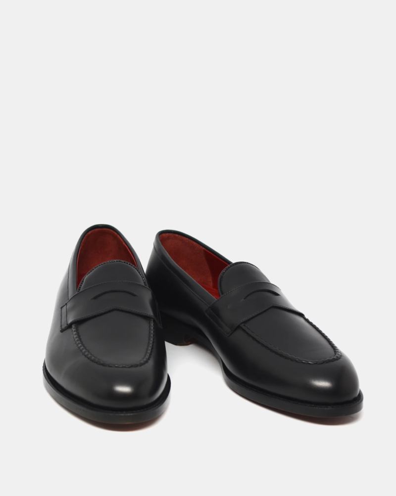 [SALE] - Black Calf Leather Penny Loafer