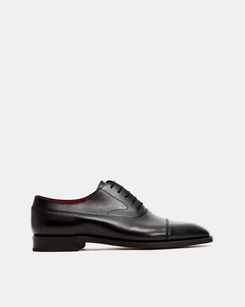 Black Balmoral Oxford Shoe