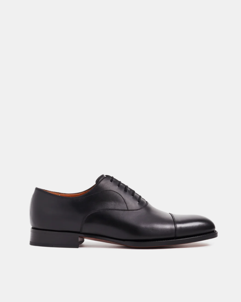 Black Cap Toe Oxford Dress Shoe   Cobbler Union