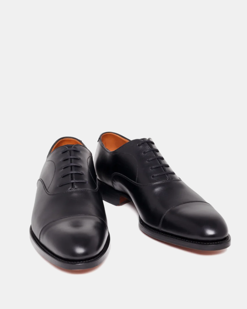Black Cap Toe Oxford Dress Shoe 5.5 UK 6.5 US