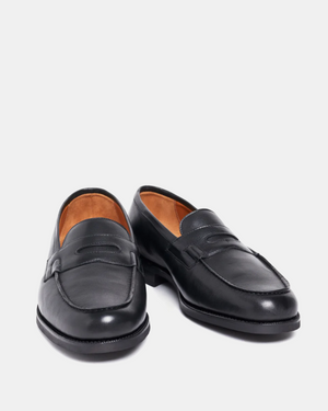 Black Soft Leather Loafer