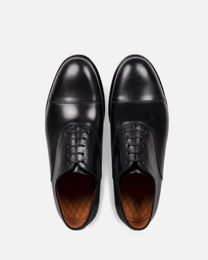 Black Oxford Dress Shoe with Leather Soles Cobbler Union
