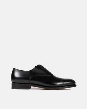 Black Oxford Dress Shoe with Leather Sole