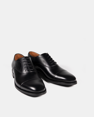 Black Oxford Dress Shoe with Rubber Sole