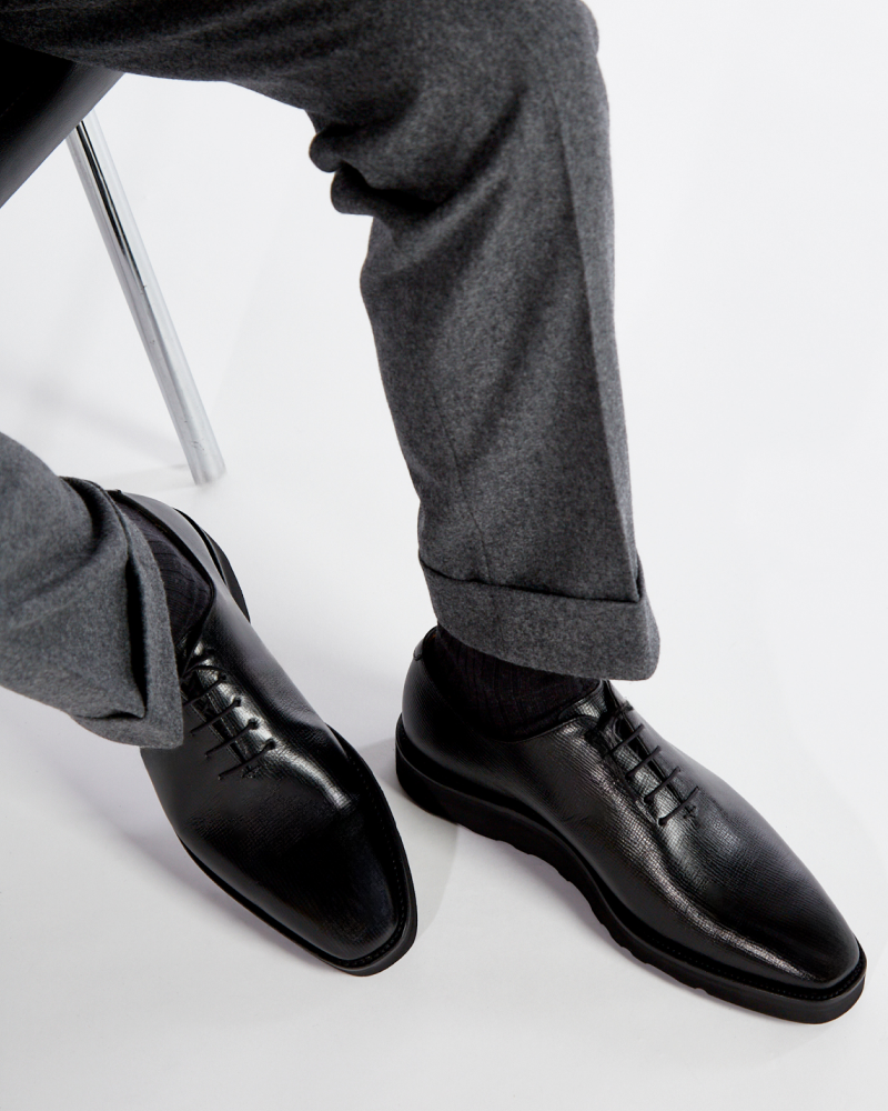 Black Wholecut Oxford Lightweight Dress Shoe Cobbler Union