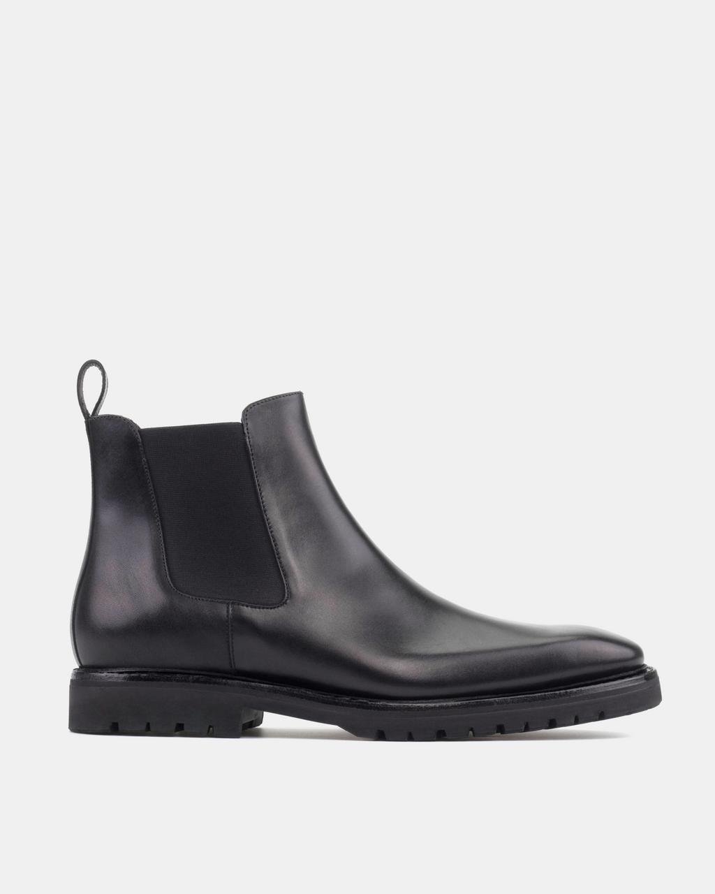 [SALE] - Bennett Black Calf with Commando Soles - 722