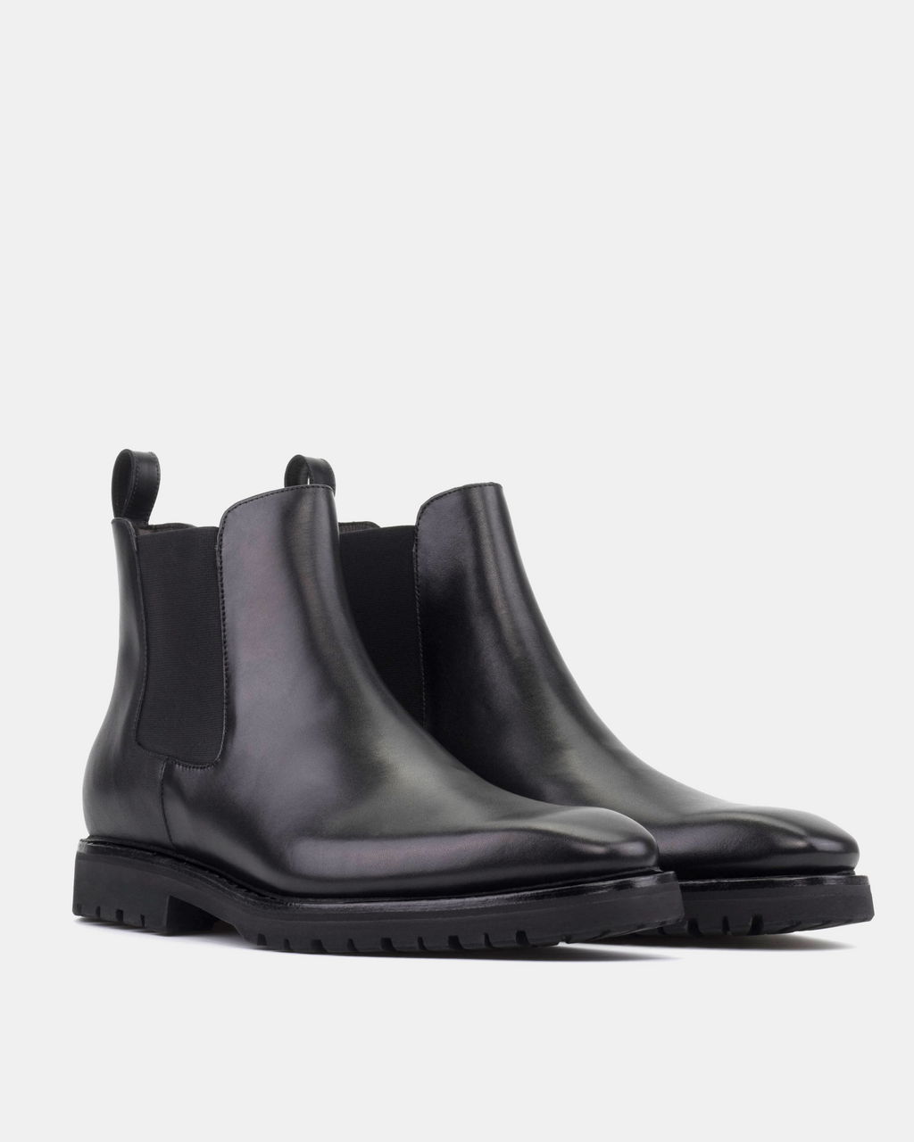 [SALE] - Bennett Black Calf with Commando Soles - 722
