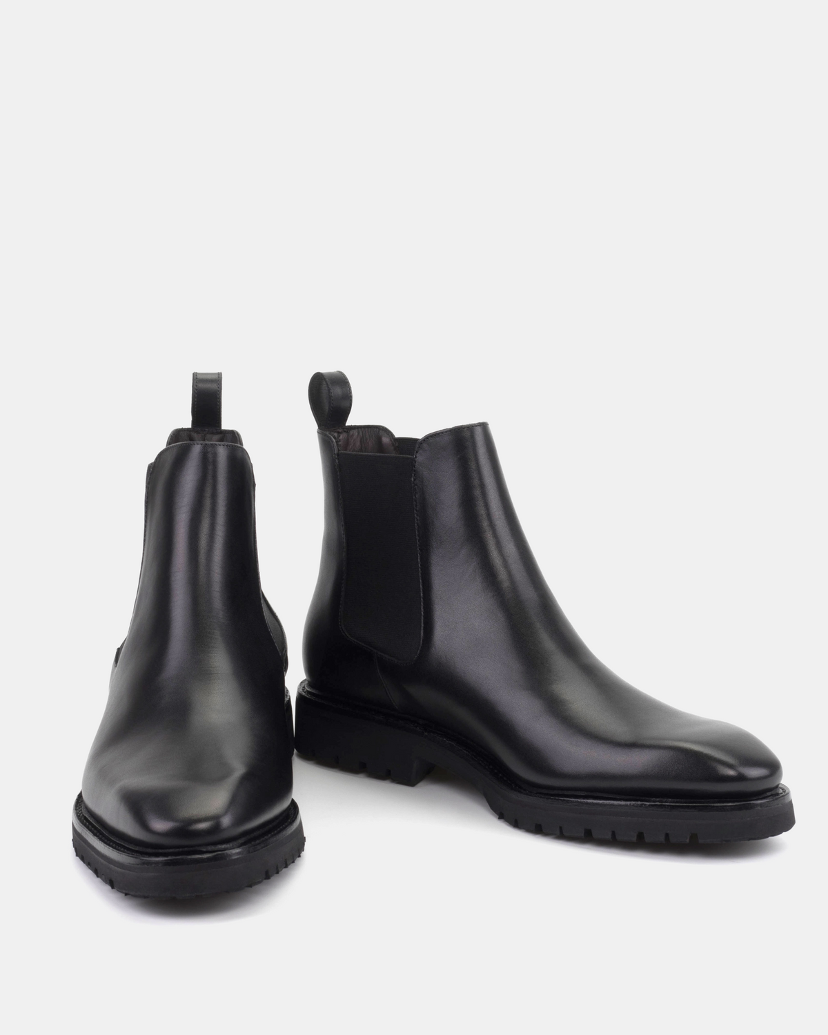 Bennett Black Calf with Commando Soles - 722