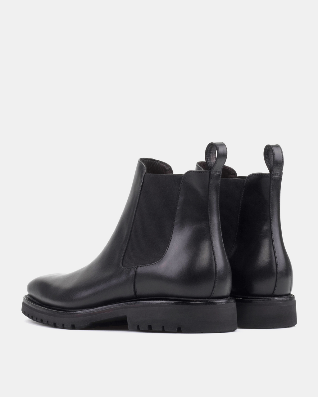[SALE] - Bennett Black Calf with Commando Soles - 722