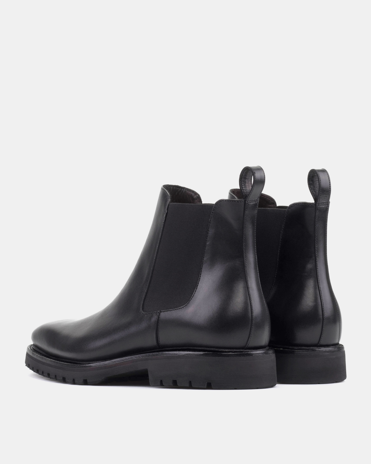 Bennett Black Calf with Commando Soles - 722