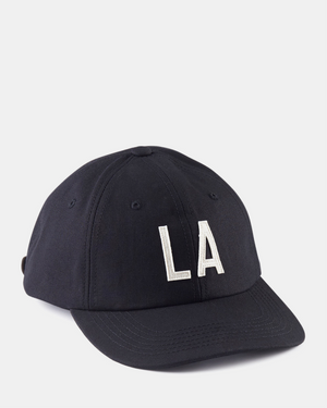 Black Twill 'LA' Field Cap