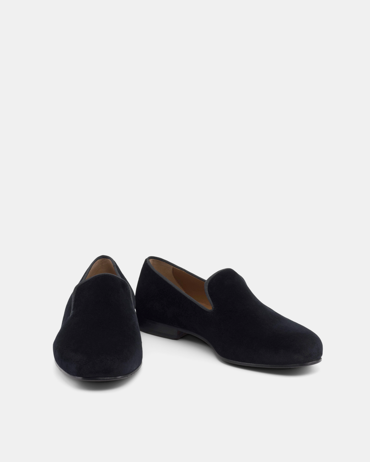 Black Velvet Slippers