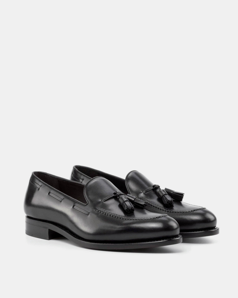 [SALE] - Thomas Black Tassel Loafer - 675