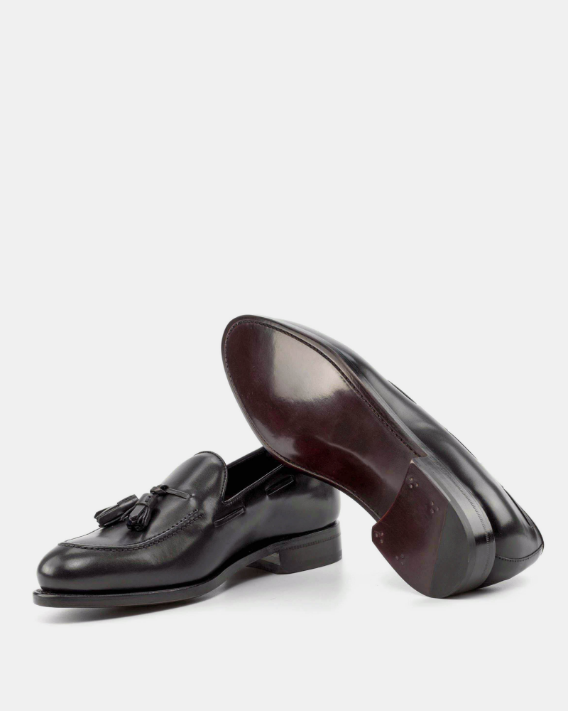 [SALE] - Thomas Black Tassel Loafer - 675