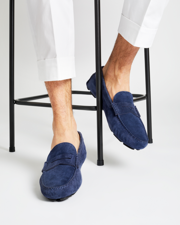 Navy driving shoes new arrivals