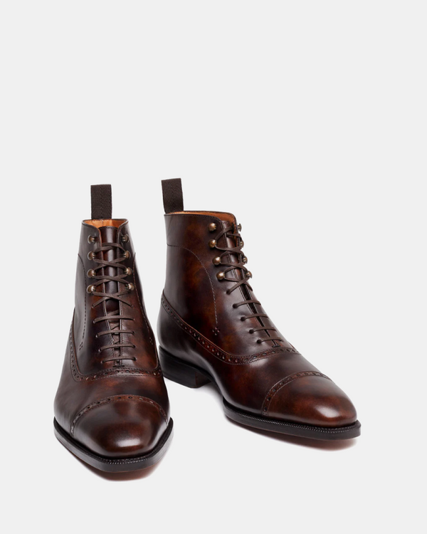 Museum Brown Balmoral Brogue Boot 6 UK / 7 US