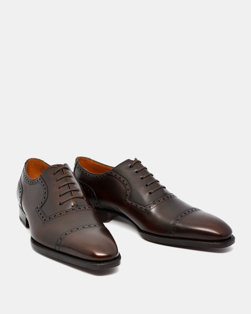 Museum Brown Cap Toe Brogue Oxford Shoe 10.5 UK / 11.5 US