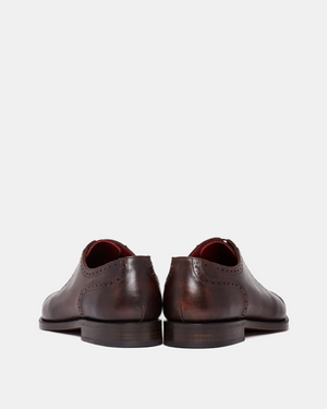 Brown Brogue Oxford Dress Shoe