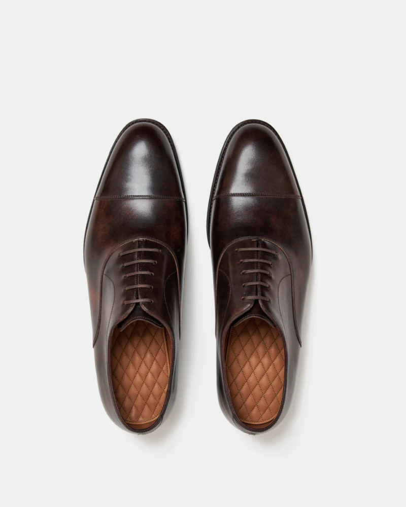Brown Cap Toe Oxford Dress Shoe
