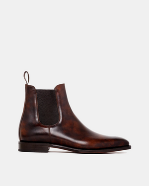 Museum Brown Leather Chelsea Boot
