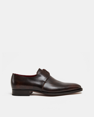 Brown Leather Derby Dress Shoe
