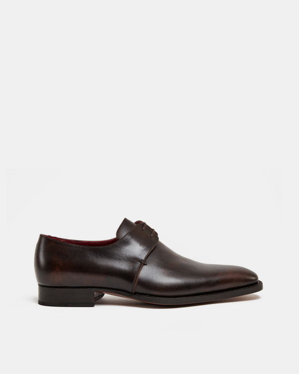 Museum Brown Leather Derby Dress Shoe - Cobbler Union
